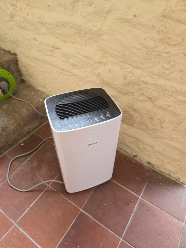view of our own purchase testing devola dehumidifier for 4 bedroom house uk unboxing package arrival several weeks to months