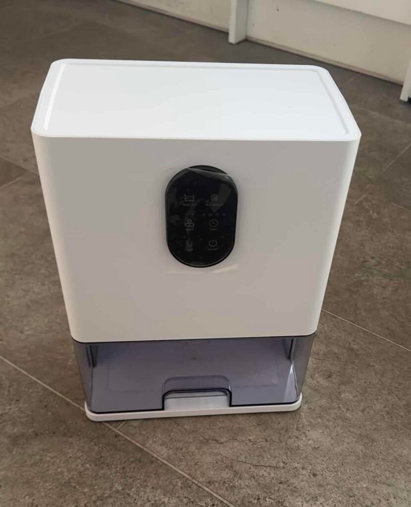 view of our own purchase testing safe guard dehumidifier for small bathroom uk unboxing package arrival several weeks to months